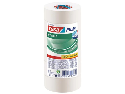 [90029177 540171] tesa Klebeband invisible 19 mm x 33 m, 6 Rollen Transparent
