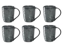 Leonardo Cappuccinotasse Matera 430 ml, 6 Stück, Anthrazit