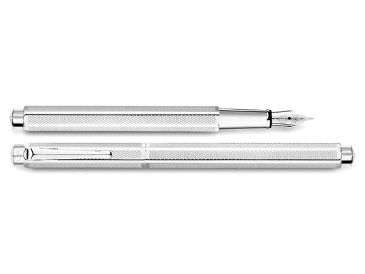 [90029248 552706] Caran d'Ache Füllfederhalter Ecridor Retro Medium (M), Silber