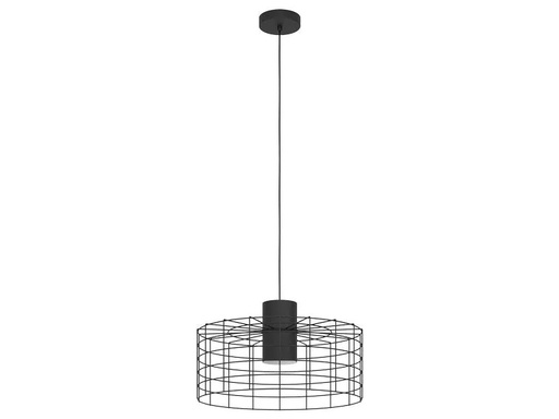 [90195725 1232791] EGLO Leuchten Pendelleuchte MILLIGAN 1x E27 Schwarz/Weiss