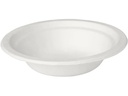 BioPak Einwegteller 18 cm, 50 Stück, Weiss