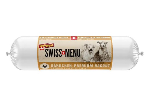 [90195835 1268574] DeliBest Nassfutter SWISS MENU PremiumRagout Hähnchen, 400 g
