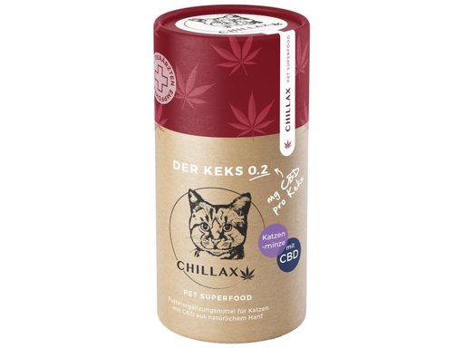 [90196061 910459] CHILLAX Katzen-Nahrungsergänzung CBD-Keks Katzenminze - 0.2 mg