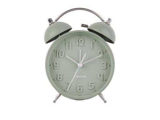 [90196112 1243043] KARLSSON Klassischer Wecker Iconic Grün Matt