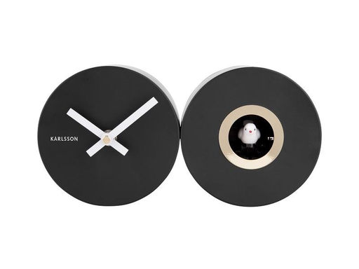 [90196151 1243038] KARLSSON Wanduhr Kuckuck Schwarz Matt