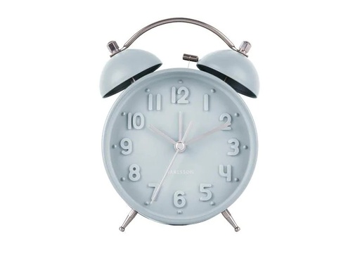 [90196158 1243044] KARLSSON Klassischer Wecker Iconic Blau Matt