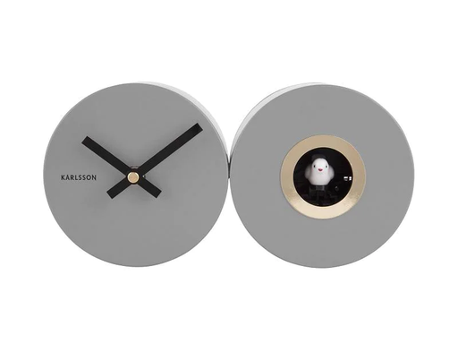 [90196180 1243040] KARLSSON Wanduhr Kuckuck Grau Matt