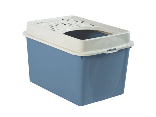 [90196181 1265728] Rotho Katzentoilette Berty Eco, Blau – Sand