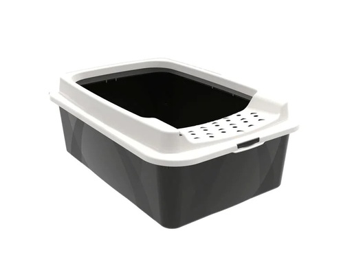 [90196199 1265732] Rotho Katzentoilette Bonnie M ECO Schwarz – Sand