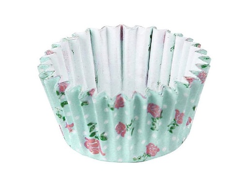 [90196254 1267510] Zenker Pralinenform Vintage Rose Rund, 100 Stück