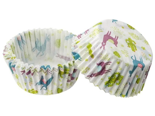 [90196339 1267513] Zenker Muffin Backform Lama und Kaktus 50 Stück