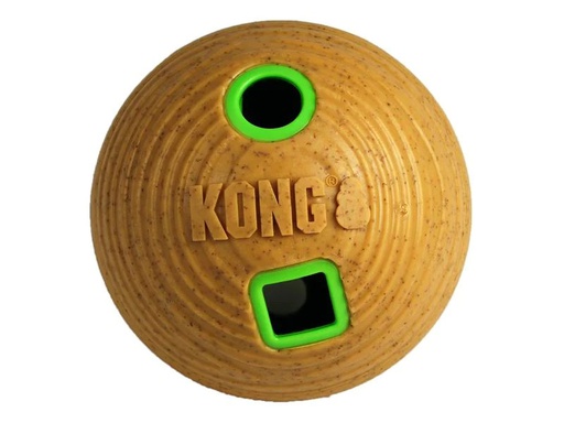 [90196371 1266725] Kong Futterball Bamboo Feeder Ø 12 cm, Gelb