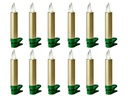 Lumix LED Baumkerze SuperLight Mini, Gold, 12er-Starter Set