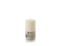 balthasar Zylinderkerze Swiss Natural Candle 12 x 6 cm Alt Weiss
