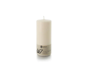 balthasar Zylinderkerze Swiss Natural Candle 19 x 8 cm Alt Weiss