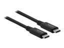 Delock USB4-Kabel 40 Gbps koaxial USB C - USB C 0.8 m