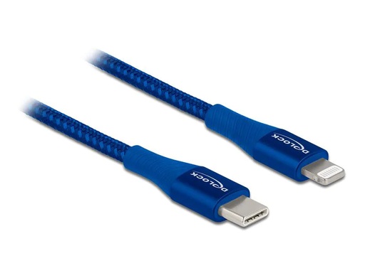 [90196718 1264496] Delock USB-Kabel USB C - Lightning 0.5 m, Blau