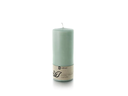 balthasar Zylinderkerze Swiss Natural Candle 19 x 8 cm Türkis