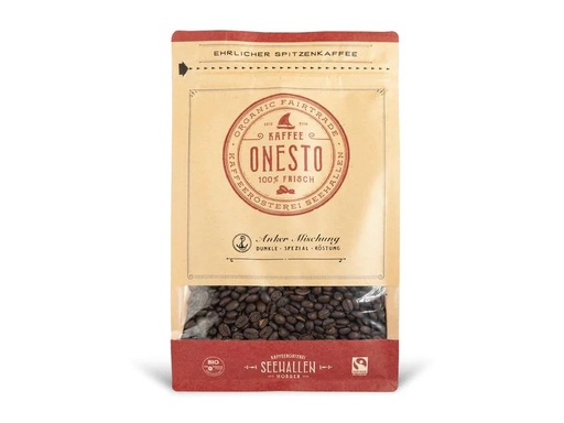 [90196772 1271270] ONESTO Kaffeebohnen Bio Anker Mischung 1 kg