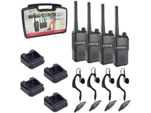 [90196785 1199840] Albrecht Funkgeräte-Set Tectalk Worker 3 4er-Set