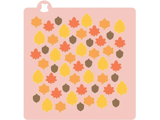 [90196805 1265119] Cut my Cookies Schablone Herbstblätter 4-teilig, Weiss