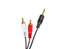Skytronic Audio-Kabel CX400-2 3.5 mm Klinke - Cinch 2.5 m
