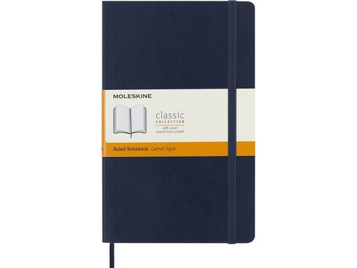 [90197055 1267095] Moleskine Notizbuch A5 Liniert, 192 Seiten Saphier