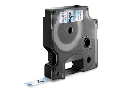 [90029543 80522] DYMO Beschriftungsband D1 Schwarz auf Transparent