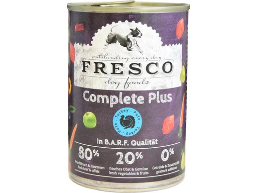 [90197207 1262527] FRESCO Nassfutter Complete Plus Pute, 400 g