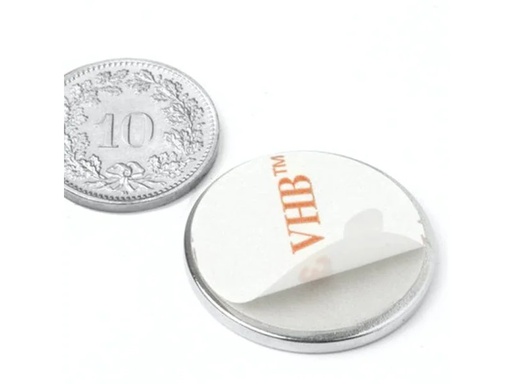 [90029651 1092327] supermagnete Haftmagnet 10 x 25 mm, Selbstklebend
