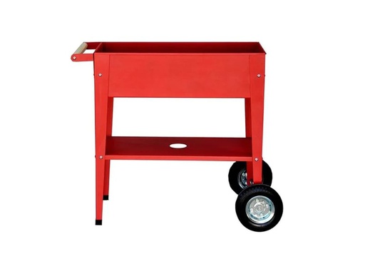 [90029676 749049] Herstera Hochbeet Urban Garden Trolley 75 x 35 x 80cm, Rot