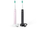 Philips Schallzahnbürste Duo Sonicare Series 3100 Weiss/Rosa&Schwarz