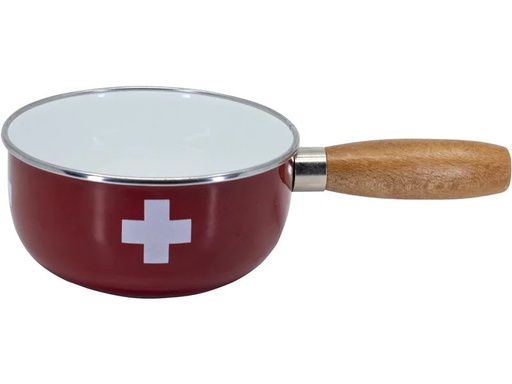 [90197383 1274697] Nouvel Fondue-Caquelon Swiss Cross Ø 16 cm, Rot