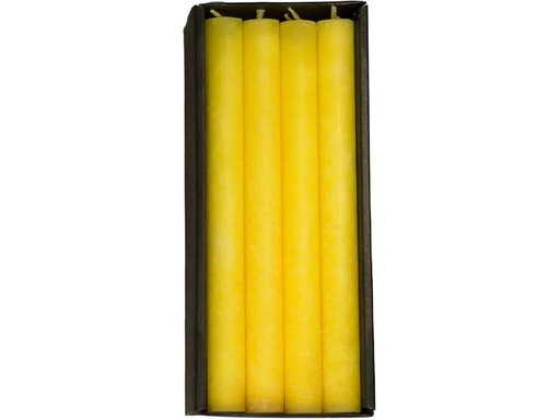 [90197386 1271924] Schulthess Kerzen Stabkerze Zitronengelb 4 Stück, 24 x 2.2 cm