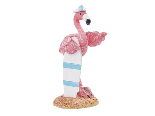 [90197506 1270978] HobbyFun Mini-Tier Flamingo Surfbrett 6 cm