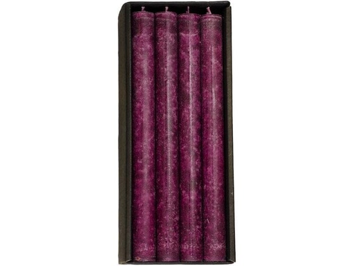 [90197535 1271917] Schulthess Kerzen Stabkerze Brombeer 4 Stück, 24 x 2.2 cm