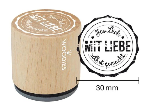 [90197589 1246606] Woodies Stempel Für dich mit Liebe 1 Stück