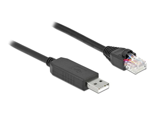 [90197680 1267706] Delock Konsolenkabel USB-A zu RS-232 RJ45, 50 cm