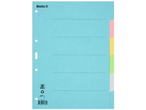 [90029732 555764] Biella Register A4 Karton 6-teilig