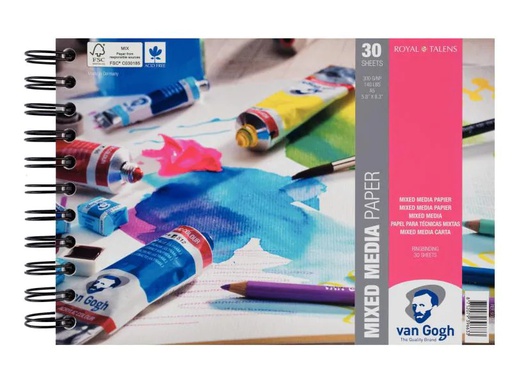 [90029765 995820] Van Gogh Malblock Mixed Media A5 14.8 x 21 cm