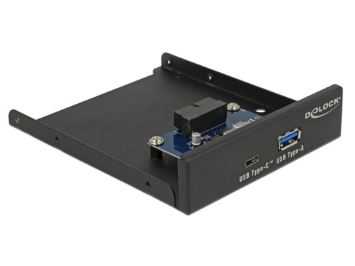 [90029869 895817] Delock Front Panel USB Type-C USB Typ-A 5 Gbps 3.5″ Schacht