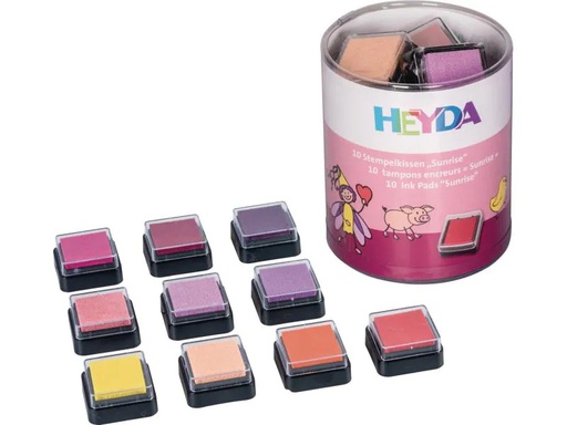 [90029884 797998] Heyda Stempelkissen Set Sunrise Mehrfarbig, 10 Stück