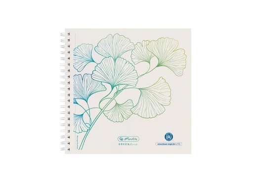 [90029967 1129085] Herlitz Notizheft GREENline 8 x 14.8 cm, Dot, Ginkgo