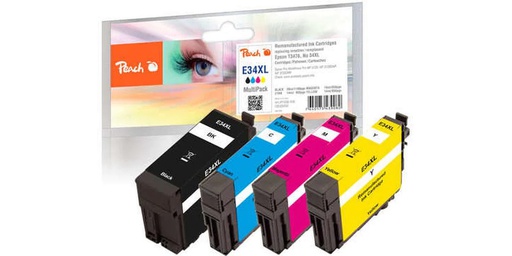 [90029977 1142589] Peach Tinte Epson T3476, No 34XL BK, C, M, Y
