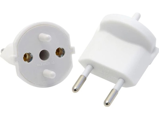 [90030014 97039] Max Hauri Fixadapter SchuKo Konturenstecker – T11 Weiss