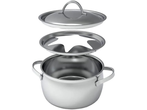 [90197933 1271081] Kisag Fondue-Topf Verbier Silber