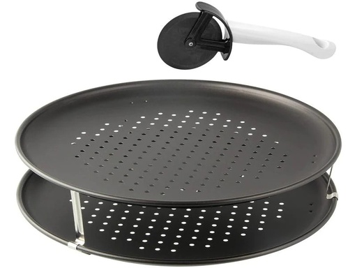 [90197934 1264530] Zenker Pizzablech Special – Countries Ø 32 cm, 3-teilig