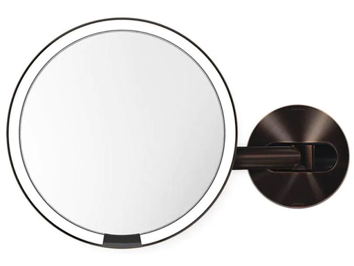 [90197937 1282799] Simplehuman Kosmetikspiegel mit Sensor mit Wandhalterung dunkle Bronze