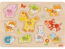 Goki Steckpuzzle Tierkinder