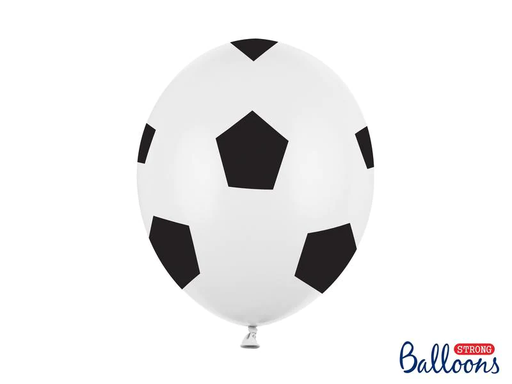[90198138 1269845] Partydeco Luftballon Fussball Ø 30 cm, 6 Stück